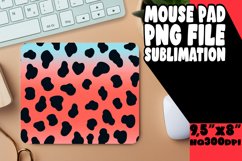 Gradient Leopard Art Mouse Pad Stylish PNG Product Image 1