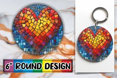 Whimsical Heart Pattern Sublimation Product Image 1
