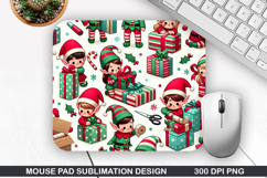 Christmas Mouse Pad Sublimation, Christmas Mouse Pad PNG Product Image 1