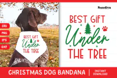 Christmas Dog Bandana Quotes SVG | Best Gift Under the Tree Product Image 1