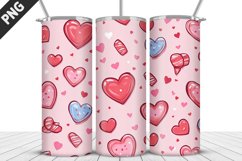 Lovely Hearts Tumbler Design | Valentine&#039;s Day Tumbler Wrap Product Image 4