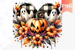 Flowers Halloween Sublimation - Flowers Clipart PNG Design Product Image 1