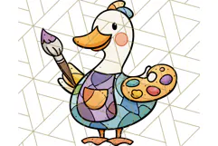Goose Occupation Clipart PNG, Cute Job-Themed Graphics Product Image 3