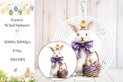 Cartoon Bunny Wind Spinner, Easter Chick Wind Spinner Product Image 1
