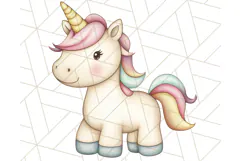 Fairy Tale Unicorn PNG Pastel Magic Clipart, Fantasy Rainbow Product Image 3
