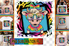 Dazzling TSHIRT Ideas PNG, Cute Cow Product Image 1