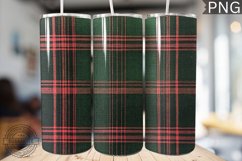 Green Christmas Plaid Tumbler Wrap -High Quality 300 Dpi Product Image 1