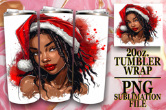 Gentle smiles 20oz tumbler wrap, Xmas Girl Product Image 1