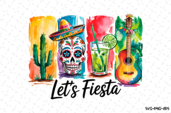 Let&#039;s Fiesta Svg Design | Svg Files for Cricut Product Image 1