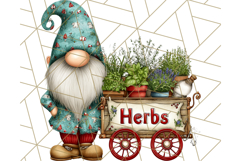 Farmer Gnome Clipart, Cute Farm Gnomes PNG Illustrations Product Image 3