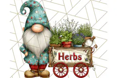 Farmer Gnome Clipart, Cute Farm Gnomes PNG Illustrations Product Image 3