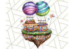 Bright Floating Island PNG Clipart for Fantasy Worlds &amp; Maps Product Image 3