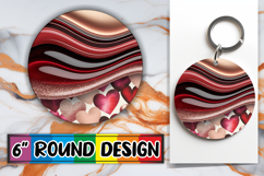 Joyful Round Coaster Sublimation, Pattern Product Image 1