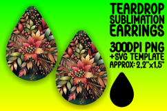 Cute Teardrop Design for Crafting , Autumn Flower Product Image 1