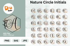 Nature Circle Initials Monogram Product Image 1