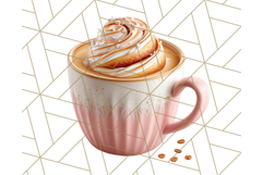 Fall Coffee Cup Clipart PNG, Autumn Mugs, Cozy Drinks Png Product Image 3