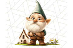 Easter Christian Gnome PNG, Religious Spring Sublimation Product Image 3