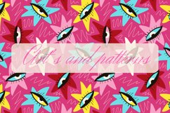 Funky Valentine seamless patterns bundle Product Image 11