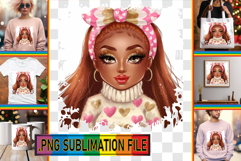 Unique TOTE BAG Art PNG, Afro Girl Product Image 1