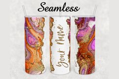 Watercolor Glitter Marble 20 oz sublimation design tumbler Product Image 1