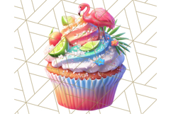 Bright Summer Cupcake PNG Clipart, Colorful Cupcakes Product Image 3