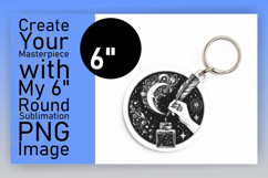 Artful Round Design Keychain Template , Mystic Product Image 1