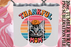 Serene Days 20oz tumbler wrap, Cat Lover Product Image 1