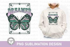 Retro dreamer sublimation, butterfly sublimation design Product Image 1