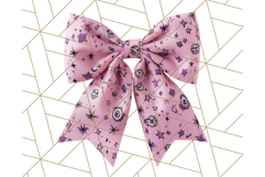 Halloween Bow Clipart, Bright Holiday Ribbon PNG Product Image 3