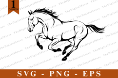 Horse SVG, Horse vector, Horse Silhouette, Cut files Product Image 1