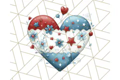 Patriotic Scandinavian Rainbow Clipart PNG, 4th Of July Png Product Image 3