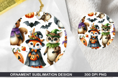 Cute Bear Stained Glass Ornament PNG, Digital Download File Product Image 1