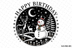 Christmas Happy Birthday Svg | Christmas Svg | Svg Cut Files Product Image 1