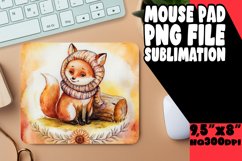 Cheerful Mouse Mat Sublimation PNG, Animals Product Image 1