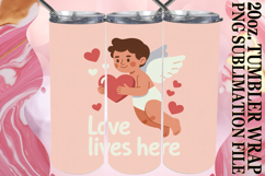 Uplifting spirits 20oz tumbler wrap, Cupid Product Image 1