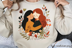 Mothers Day Folk Art Sublimation PNG Product Image 1