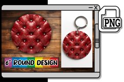 Quilted Puff Design Round Circle Sublimation Product Image 1