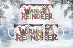 Christmas Mug Wrap Design - Christmas Dog Sublimation Product Image 4