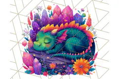 Cute Fantasy Dragon Clipart PNG, Bold Baby Dragon Clip Art Product Image 3