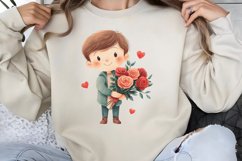 Cute Watercolor Valentines Day Clipart PNG Product Image 1