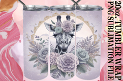 PRESENT OF SERENITY 20oz TUMBLER WRAP, Giraffe Product Image 1