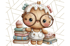 Cozy Cookie Village Clipart, Gingerbread Holiday PNG Product Image 3