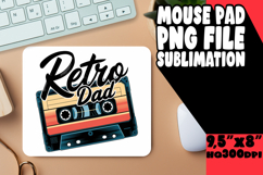 Cheerful Mouse Mat Sublimation Style, Father's Day Product Image 1