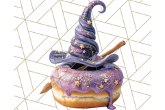 Realistic Halloween Donut Clipart PNG, Spooky Cute Sweets Product Image 3