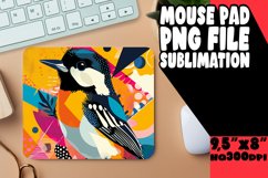 Unique Bird and Abstract Flowers Pad Product Image 1