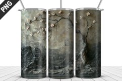 Flowers Tumbler Wrap | Sublimation Design | Tumbler PNG Product Image 1