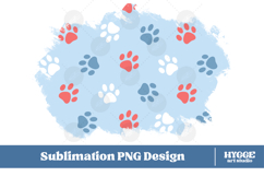 American 4th of July Cat Dog Paw Background Png DTF Bundle Product Image 2