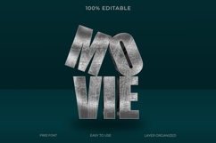 Movie Editable Text Effect Style Product Image 1