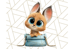 Cute Safari Animal Clipart with Jungle Accessories Png Product Image 3