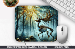 Deer Mouse Pad, Halloween Mouse Pad PNG Design , Halloween Product Image 1